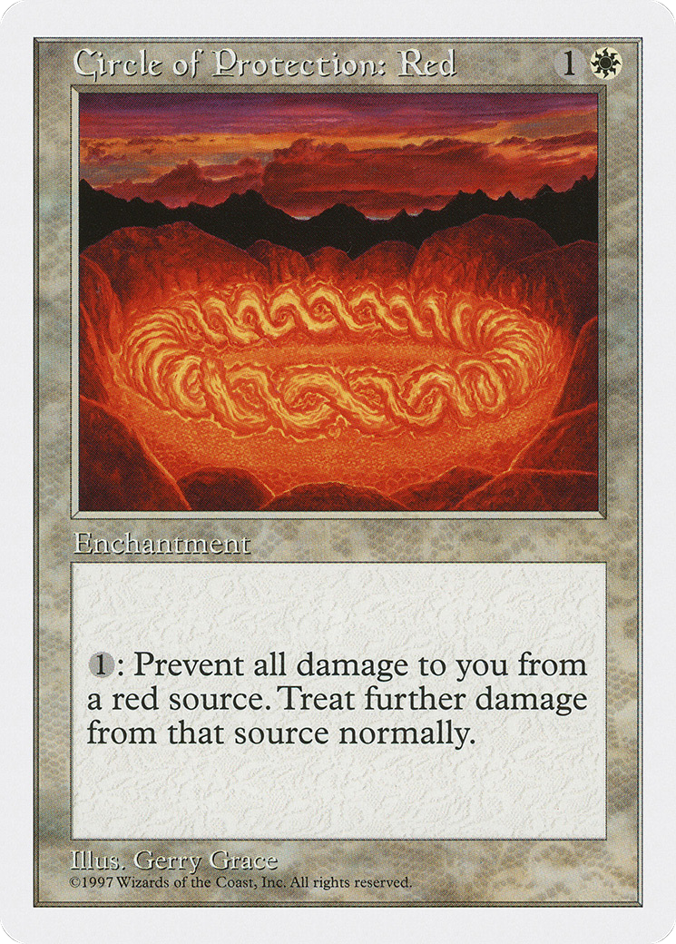 Circle of Protection: Red (5ED-)  - Fifth Edition