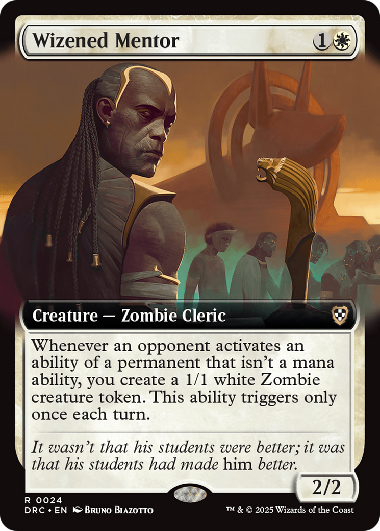 Wizened Mentor (Extended Art) (DRC-024)  - Commander: Aetherdrift: (Extended Art)
