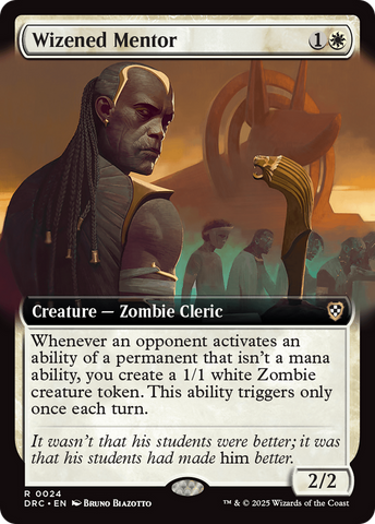 Wizened Mentor (Extended Art) (DRC-024)  - Commander: Aetherdrift: (Extended Art)