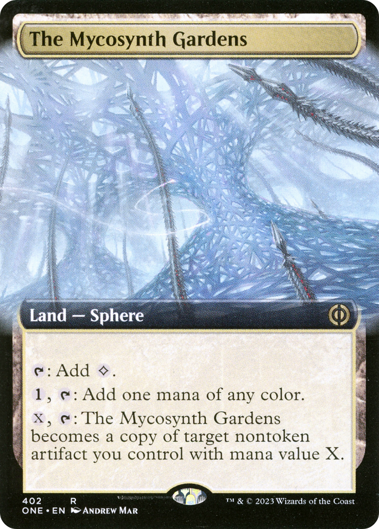 The Mycosynth Gardens (Extended Art) (ONE-402)  - Phyrexia: All Will Be One: (Extended Art)