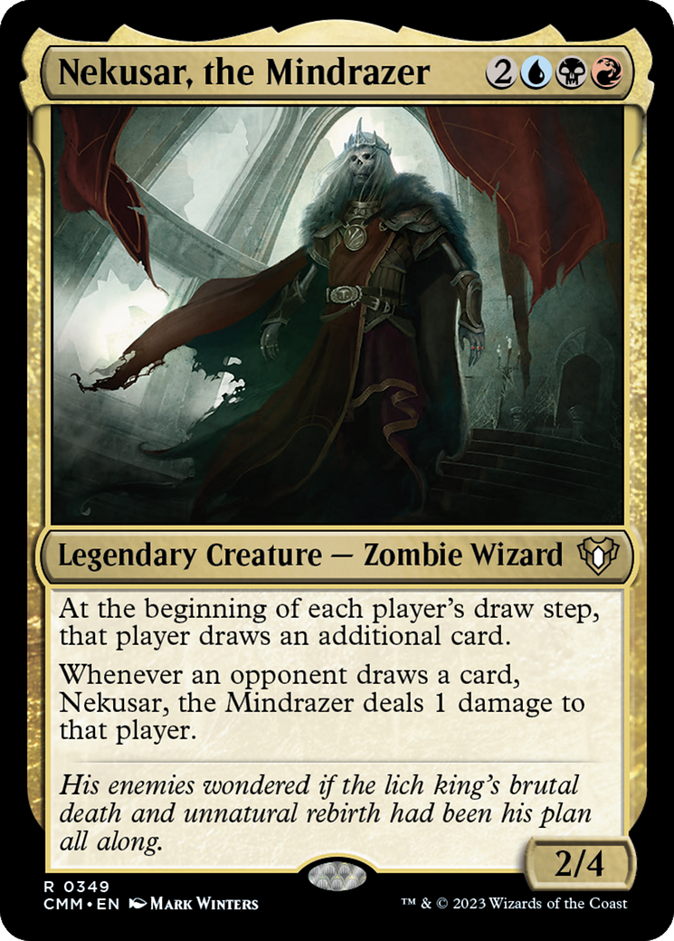 Nekusar, the Mindrazer (CMM-349)  Foil - Commander Masters