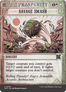 Savage Smash (OTP-053)  Foil - Breaking News: (Showcase) (Borderless)