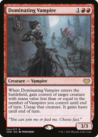 Dominating Vampire (VOW-154)  - Innistrad: Crimson Vow