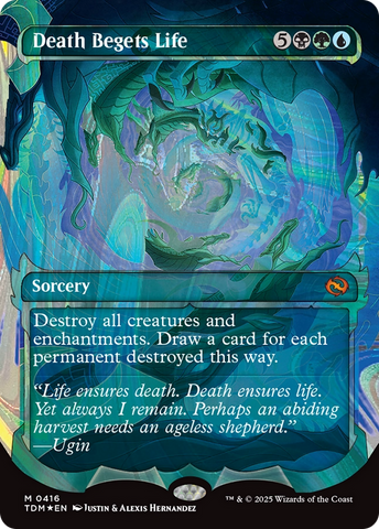Death Begets Life (Showcase) (Halo Foil) (TDM-416)  Foil - Tarkir: Dragonstorm: (Showcase)