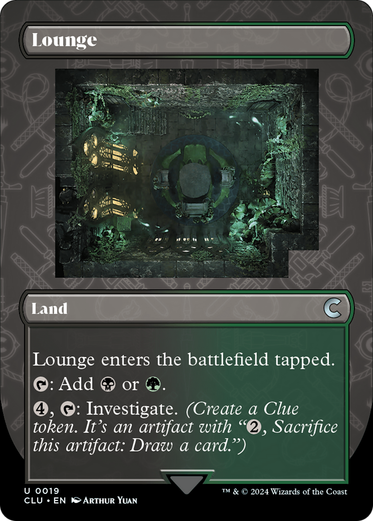 Lounge (Borderless) (CLU-019)  - Ravnica: Clue Edition