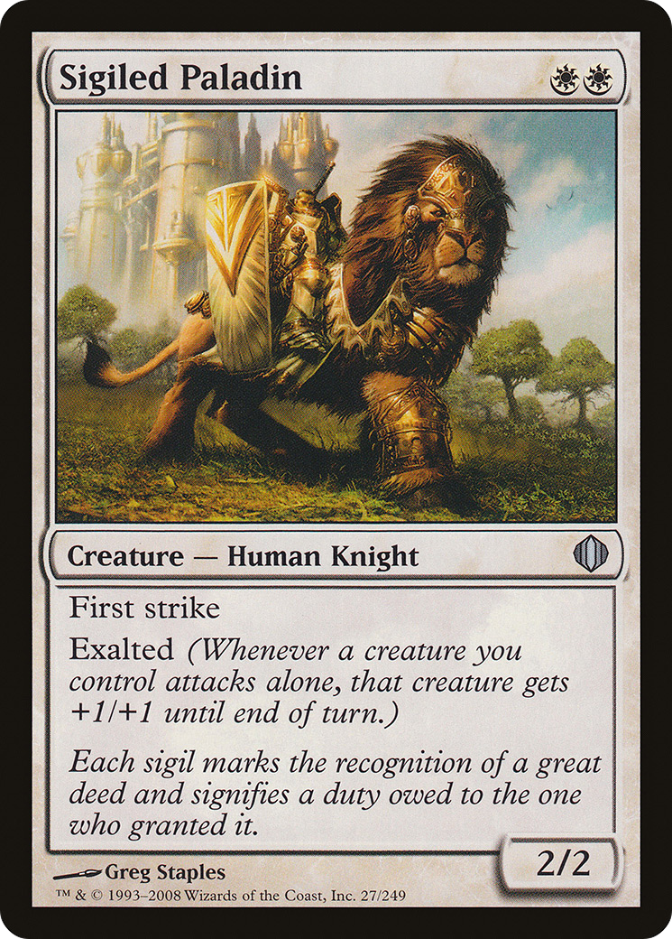 Sigiled Paladin (ALA-027)  Foil - Shards of Alara