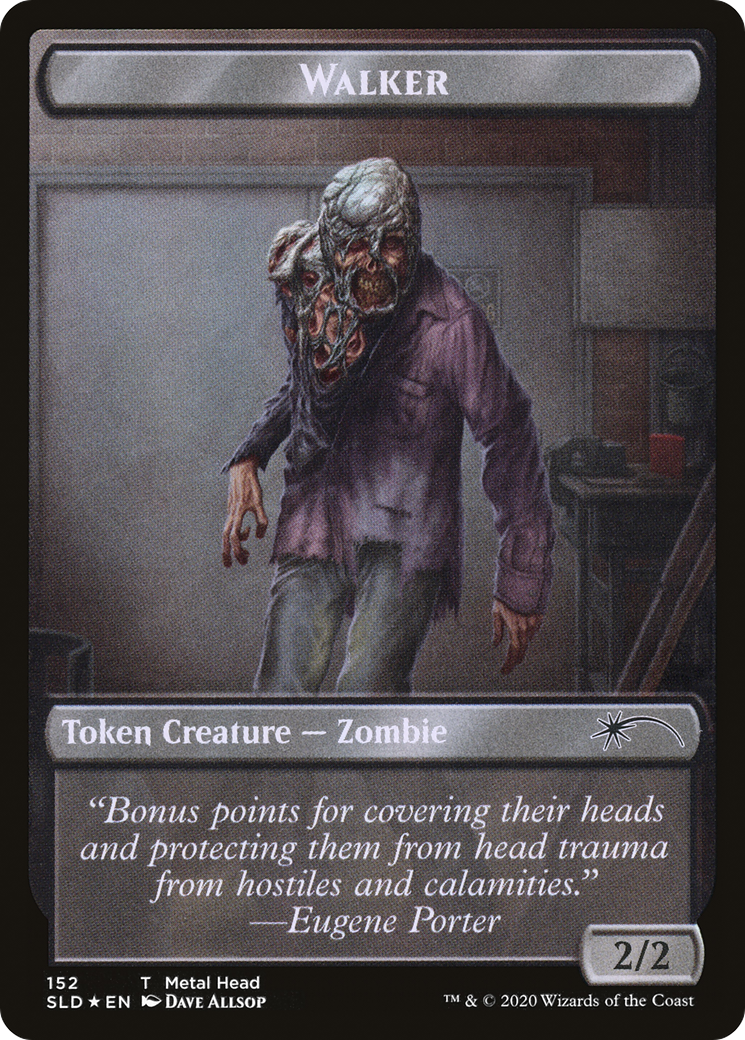 Walker (Metal Head // Treasure) Double-sided Token (SLD-152 // 153)  Foil - Secret Lair Drop
