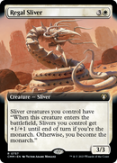 Regal Sliver (Extended Art) (CMM-757)  Foil - Commander Masters: (Extended Art)