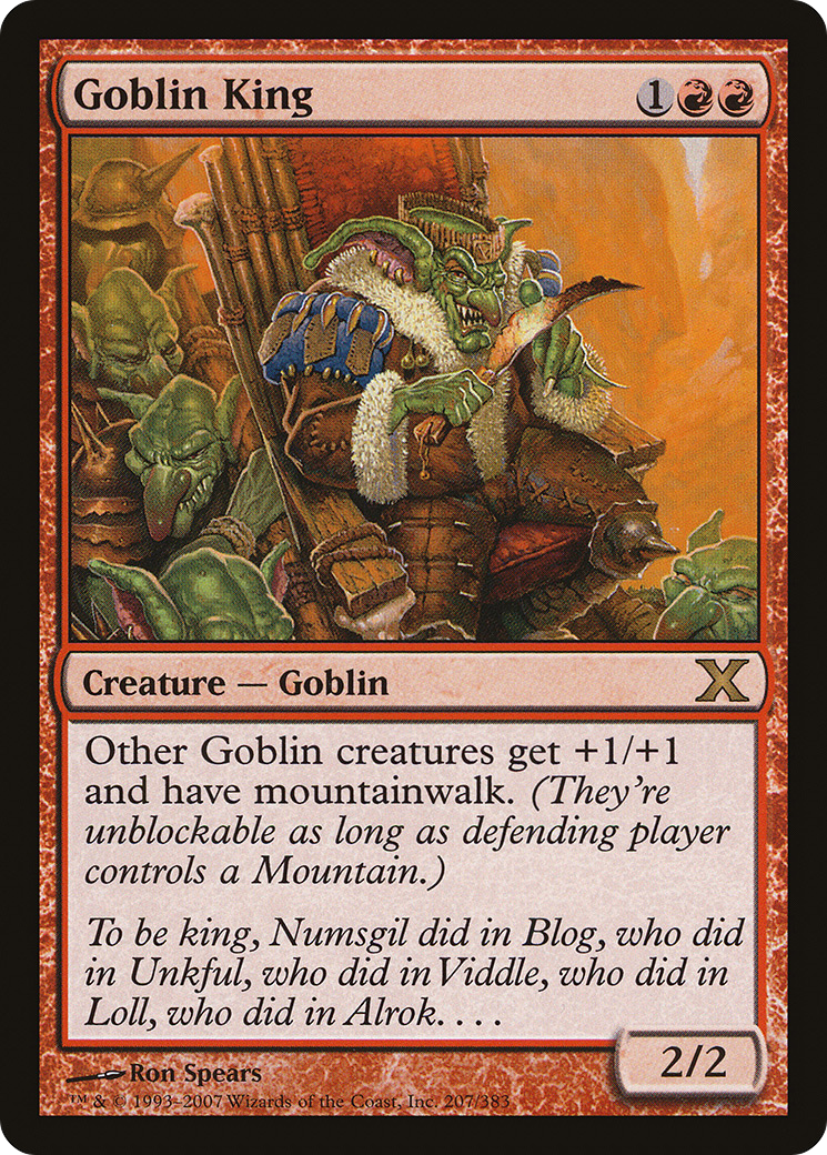 Goblin King (10E-207)  - Tenth Edition