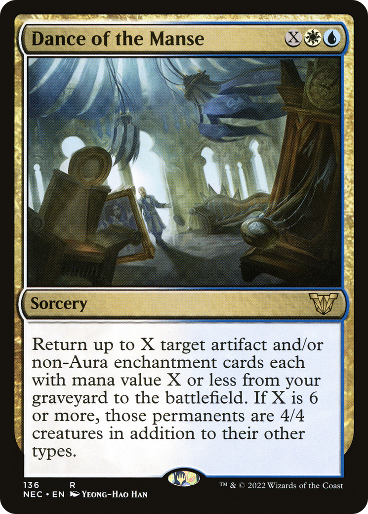 Dance of the Manse (NEC-136)  - Neon Dynasty Commander