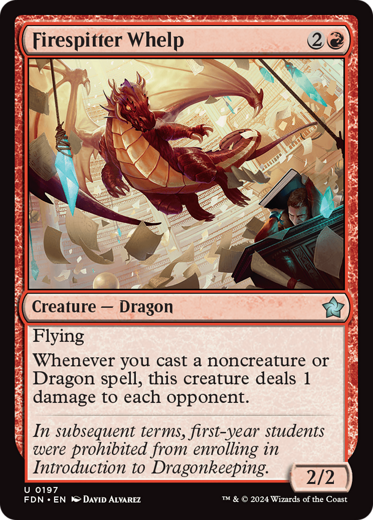 Firespitter Whelp (FDN-197)  Foil - Foundations