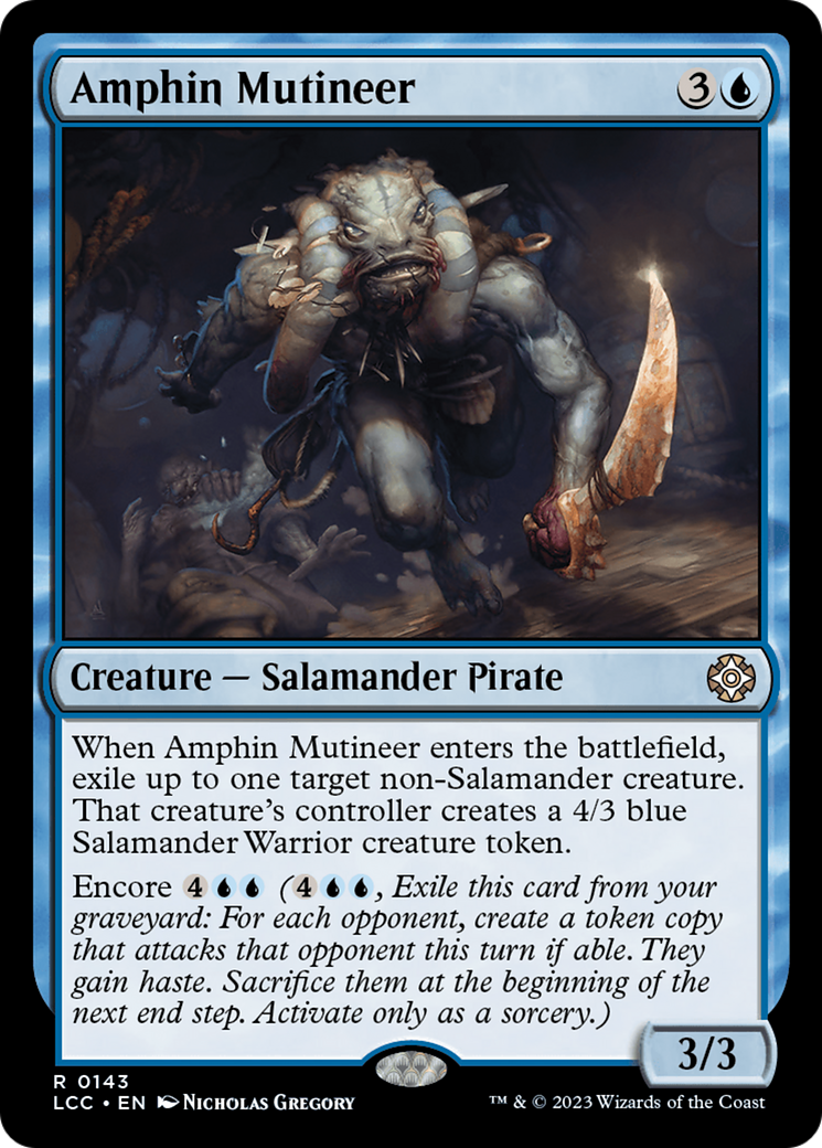 Amphin Mutineer (LCC-143)  - The Lost Caverns of Ixalan Commander