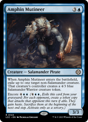 Amphin Mutineer (LCC-143)  - The Lost Caverns of Ixalan Commander