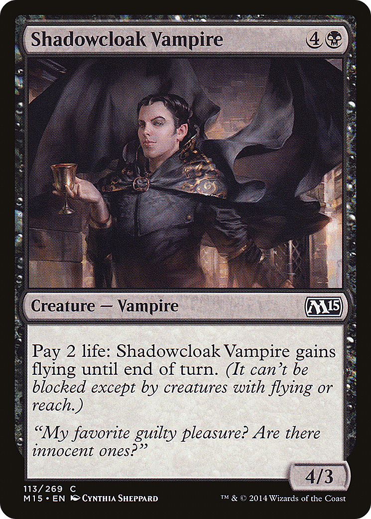 Shadowcloak Vampire (M15-113)  Foil - Magic 2015