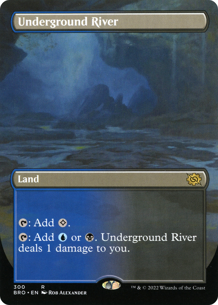Underground River (Borderless) (BRO-300)  Foil - The Brothers' War