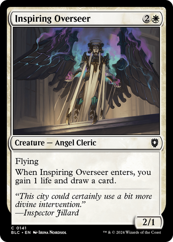 Inspiring Overseer (BLC-141)  - Bloomburrow Commander