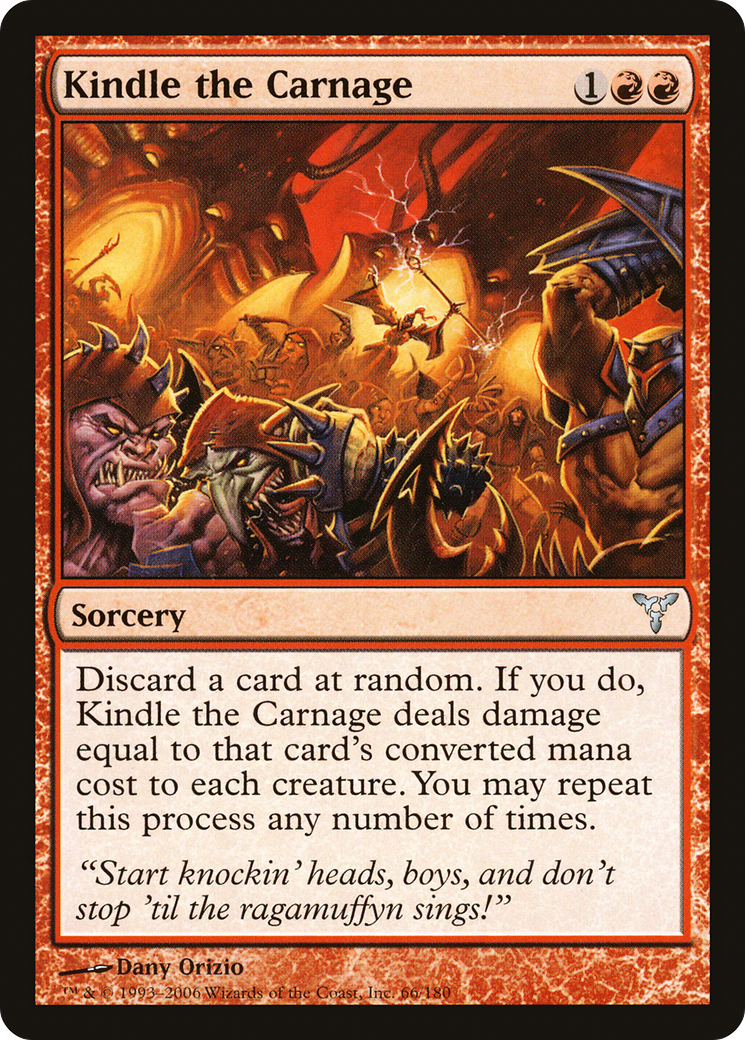 Kindle the Carnage (DIS-066) - Dissension Foil