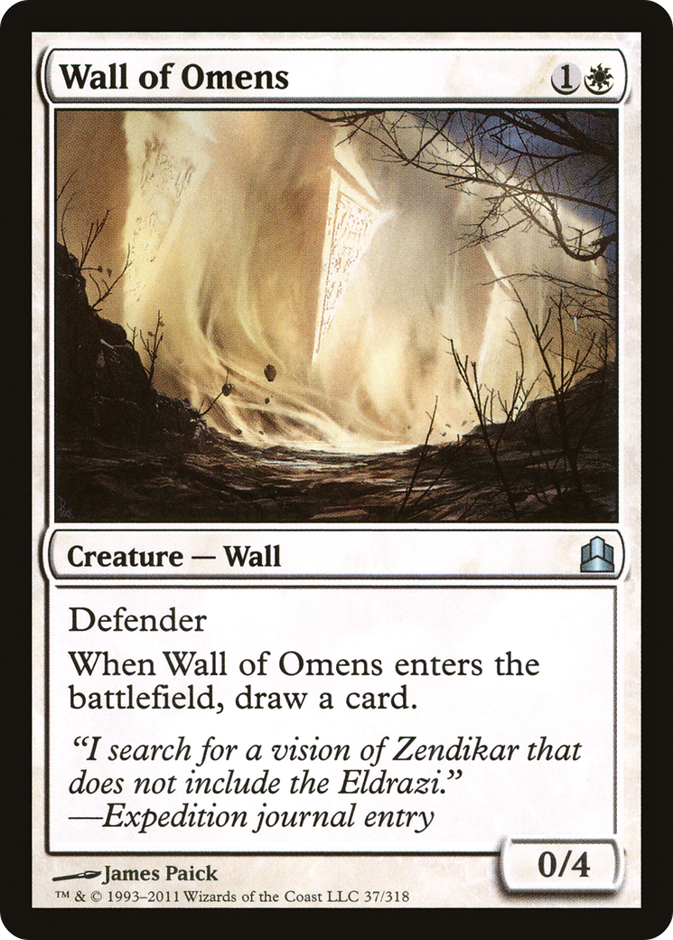 Wall of Omens (CMD-037)  - Commander 2011