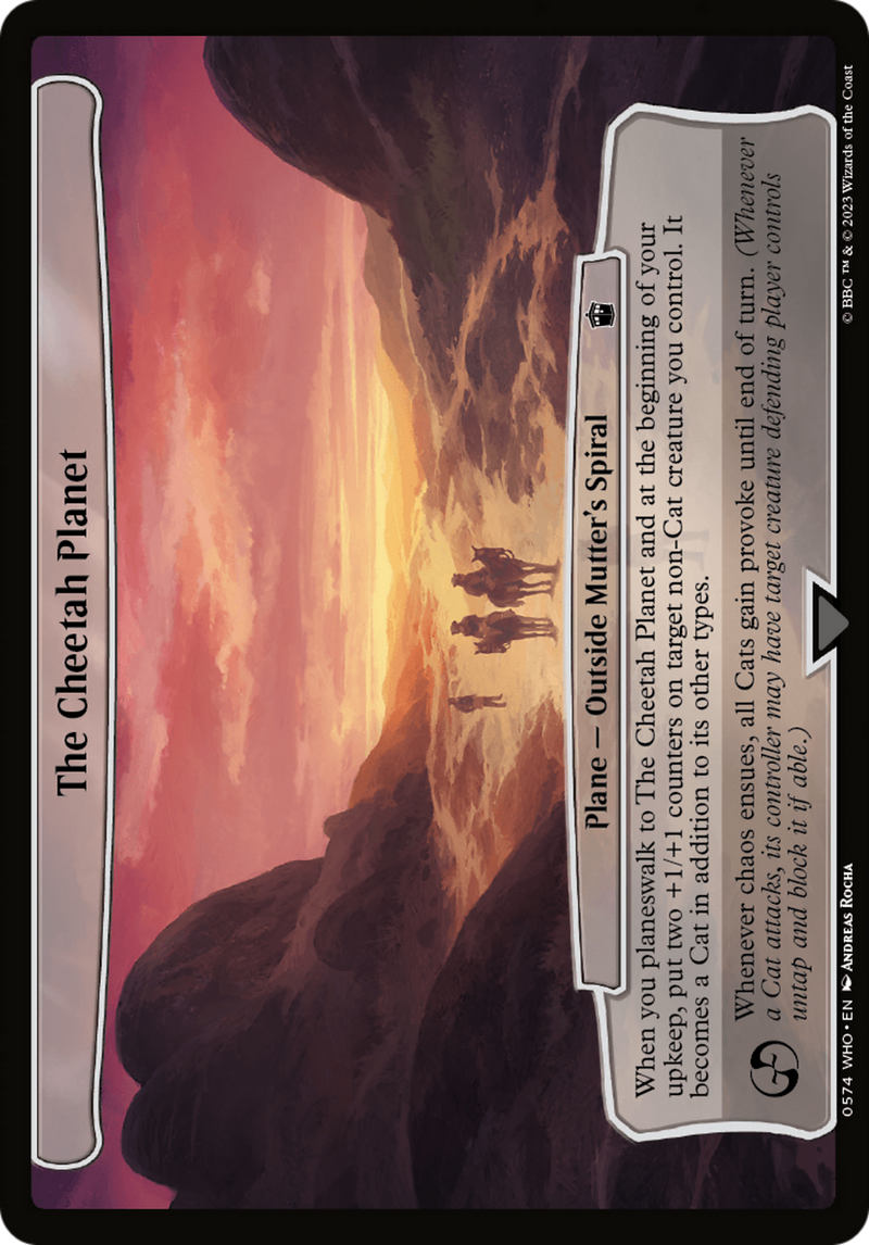 The Cheetah Planet (WHO-574)  - Doctor Who