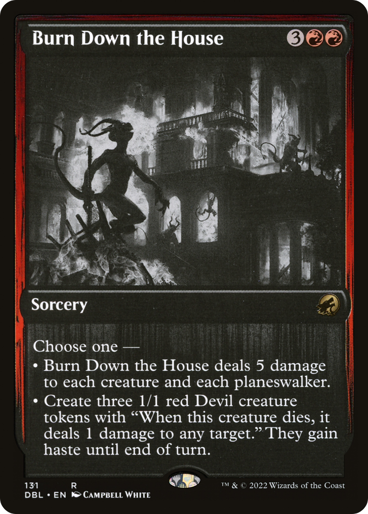 Burn Down the House (DBL-131)  Foil - Innistrad: Double Feature