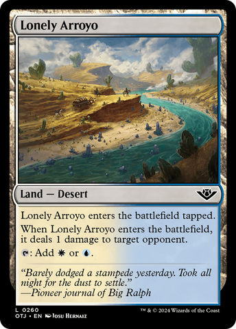 Lonely Arroyo (OTJ-260)  Foil - Outlaws of Thunder Junction
