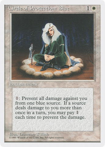 Circle of Protection: Blue (4ED-)  - Fourth Edition