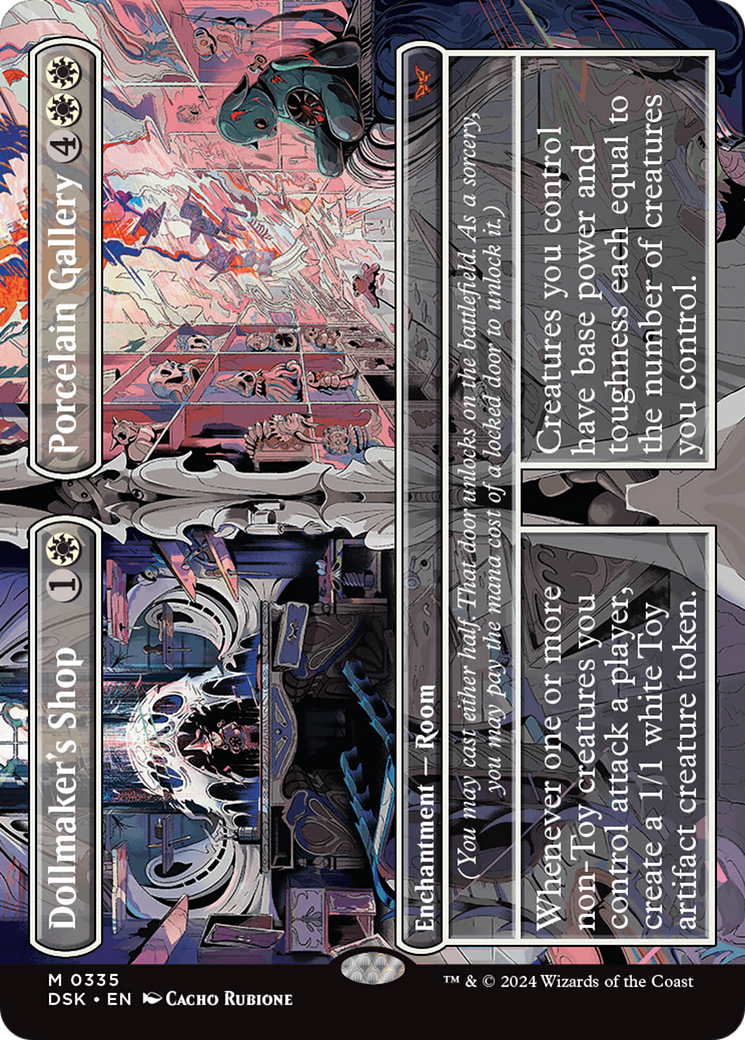 Dollmaker's Shop // Porcelain Gallery (Borderless) (DSK-335)  Foil - Duskmourn: House of Horror