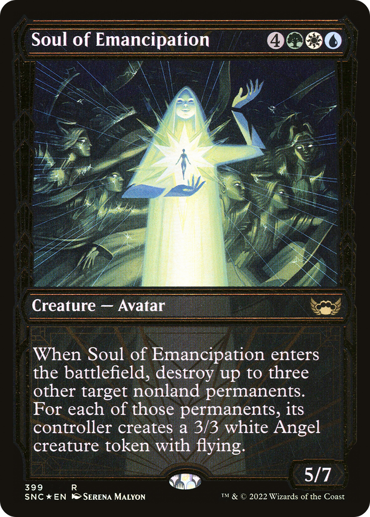 Soul of Emancipation (Gilded Foil) (SNC-399)  Foil - Streets of New Capenna: (Showcase)