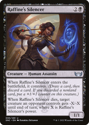 Raffine's Silencer (SNC-090)  Foil - Streets of New Capenna