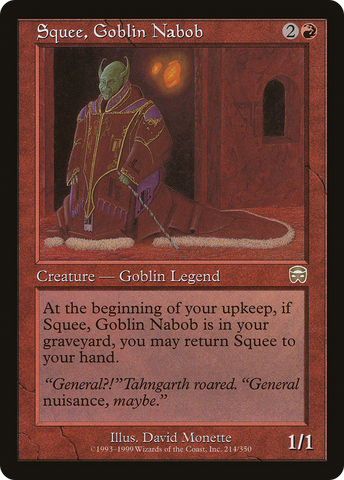 Squee, Goblin Nabob (MMQ-214)  - Mercadian Masques