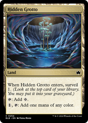 Hidden Grotto (BLB-254)  - Bloomburrow