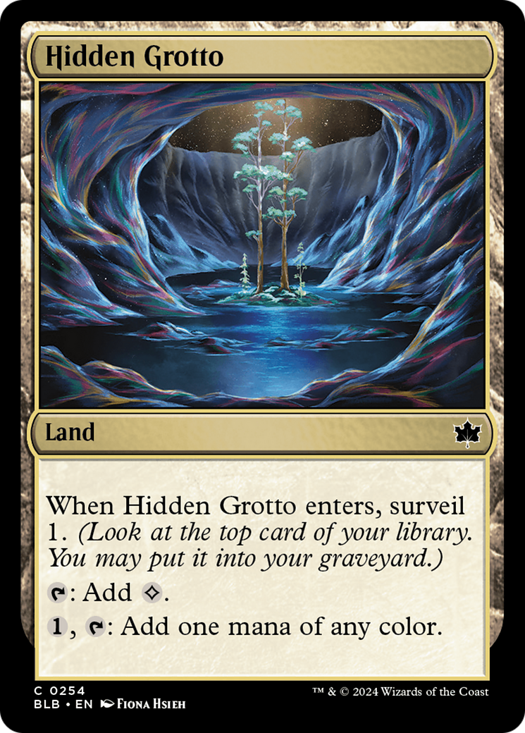 Hidden Grotto (BLB-254)  Foil - Bloomburrow