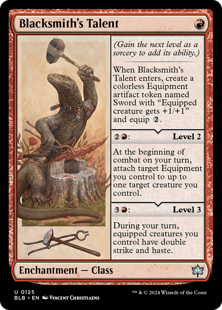 Blacksmith's Talent (BLB-125)  - Bloomburrow