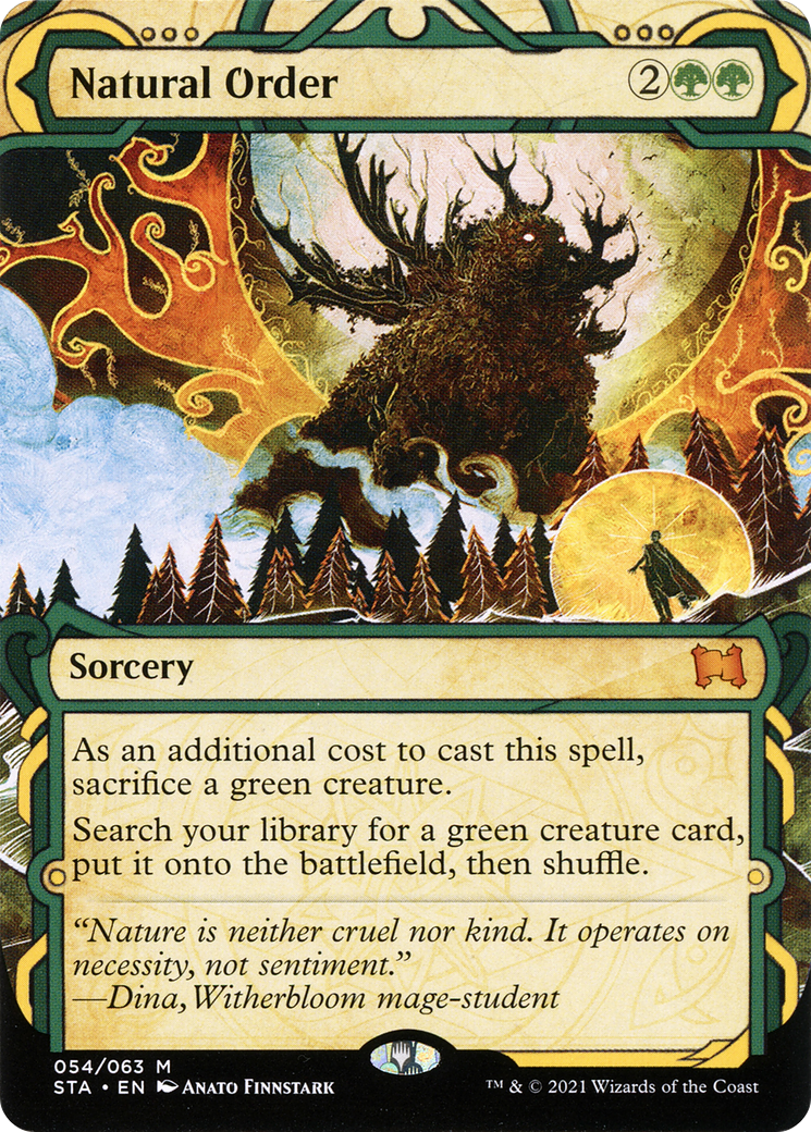 Natural Order (STA-054)  Foil - Strixhaven Mystical Archive: (Showcase) (Borderless)
