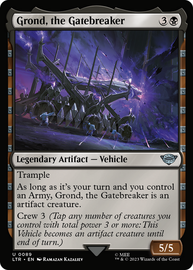 Grond, the Gatebreaker (LTR-089)  Foil - The Lord of the Rings: Tales of Middle-earth