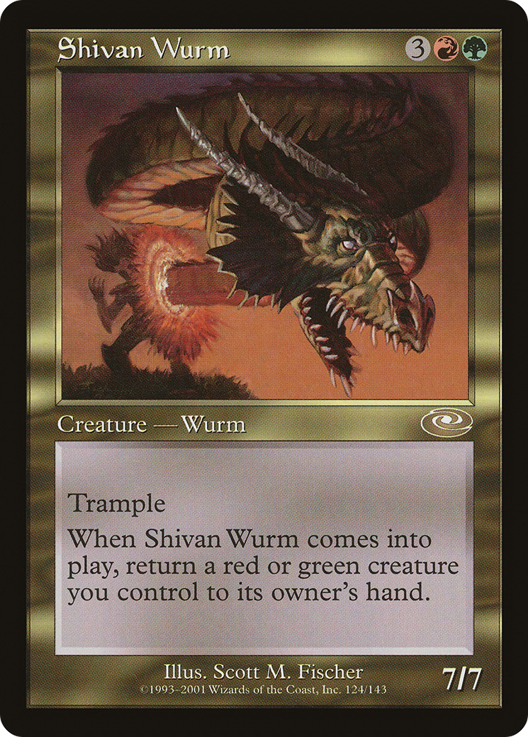Shivan Wurm (PLS-124)  - Planeshift