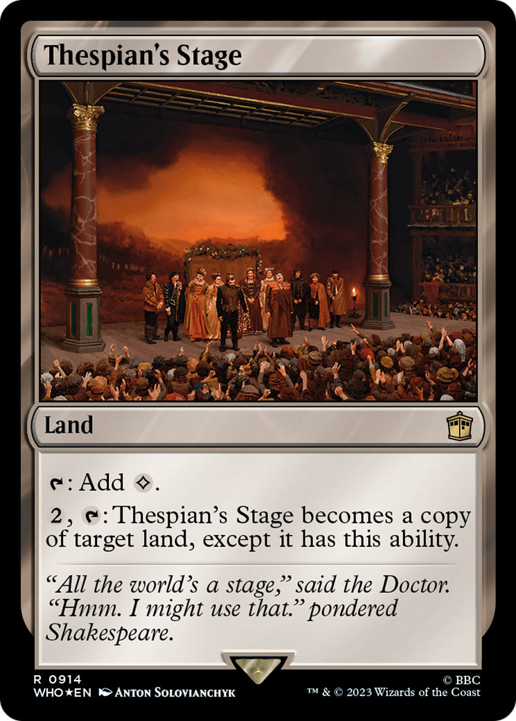 Thespian's Stage (Surge Foil) (WHO-914)  Foil - Doctor Who