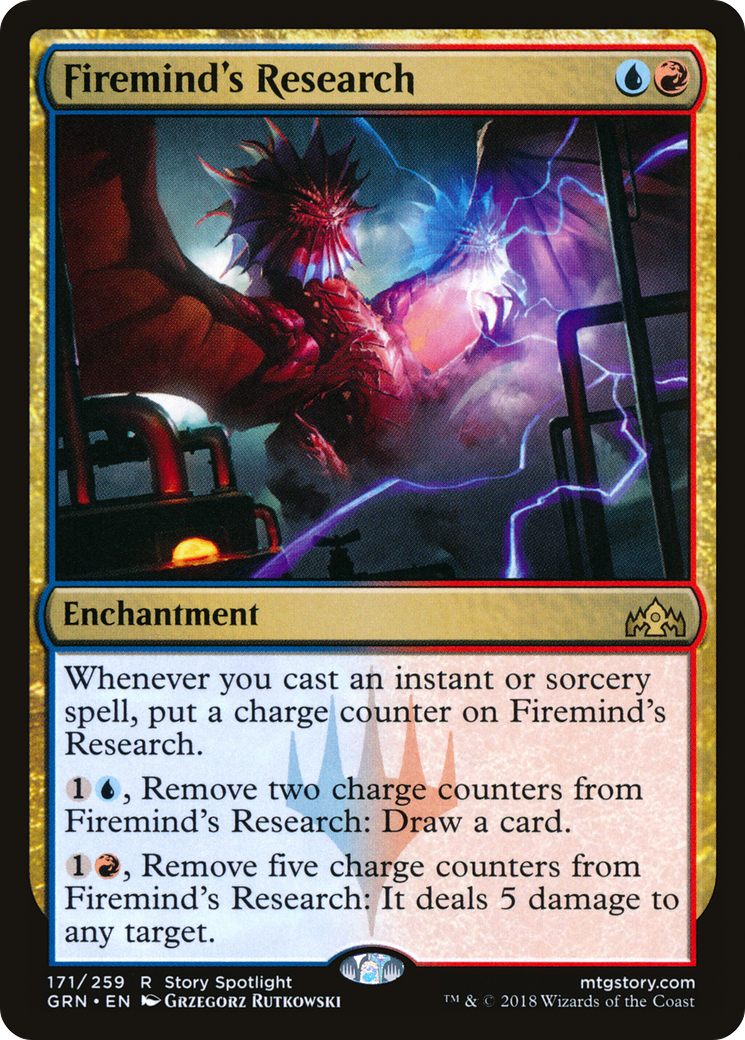 Firemind's Research (GRN-171)  Foil - Guilds of Ravnica