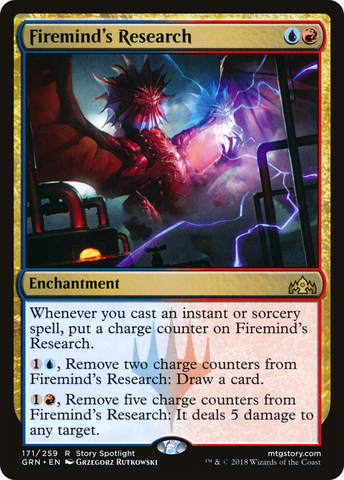 Firemind's Research (GRN-171)  Foil - Guilds of Ravnica