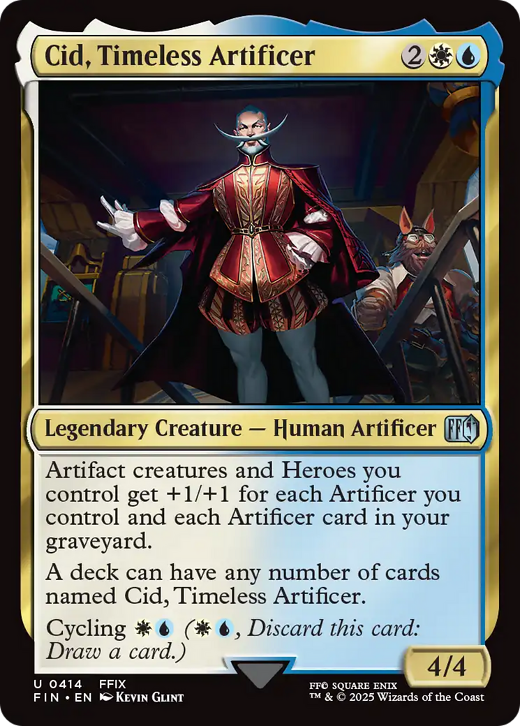 Cid, Timeless Artificer (0414) (FIN-414)  Foil - FINAL FANTASY