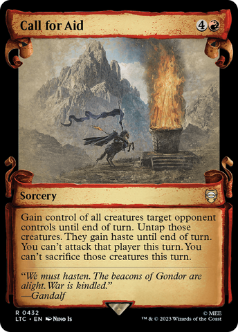 Call for Aid (Showcase Scrolls) (LTC-432)  - Tales of Middle-earth Commander: (Showcase)