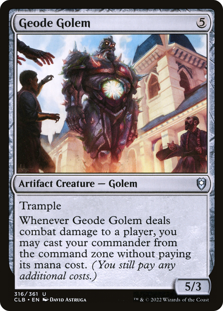 Geode Golem (CLB-316)  - Commander Legends: Battle for Baldur's Gate