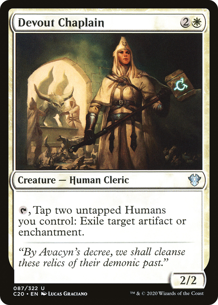 Devout Chaplain (C20-087)  - Commander 2020