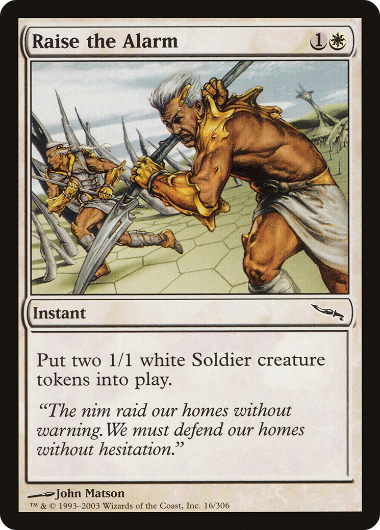 Raise the Alarm (MRD-016)  Foil - Mirrodin