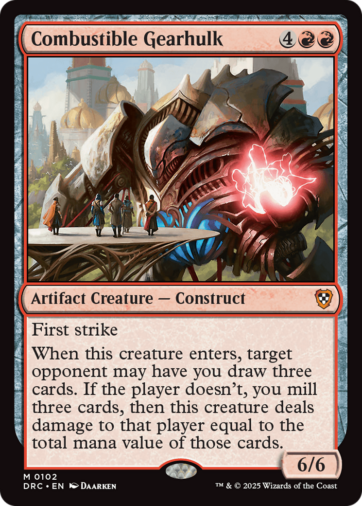 Combustible Gearhulk (DRC-102)  - Commander: Aetherdrift