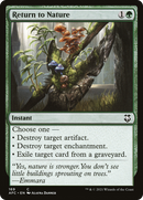Return to Nature (AFC-169) - Adventures in the Forgotten Realms Commander