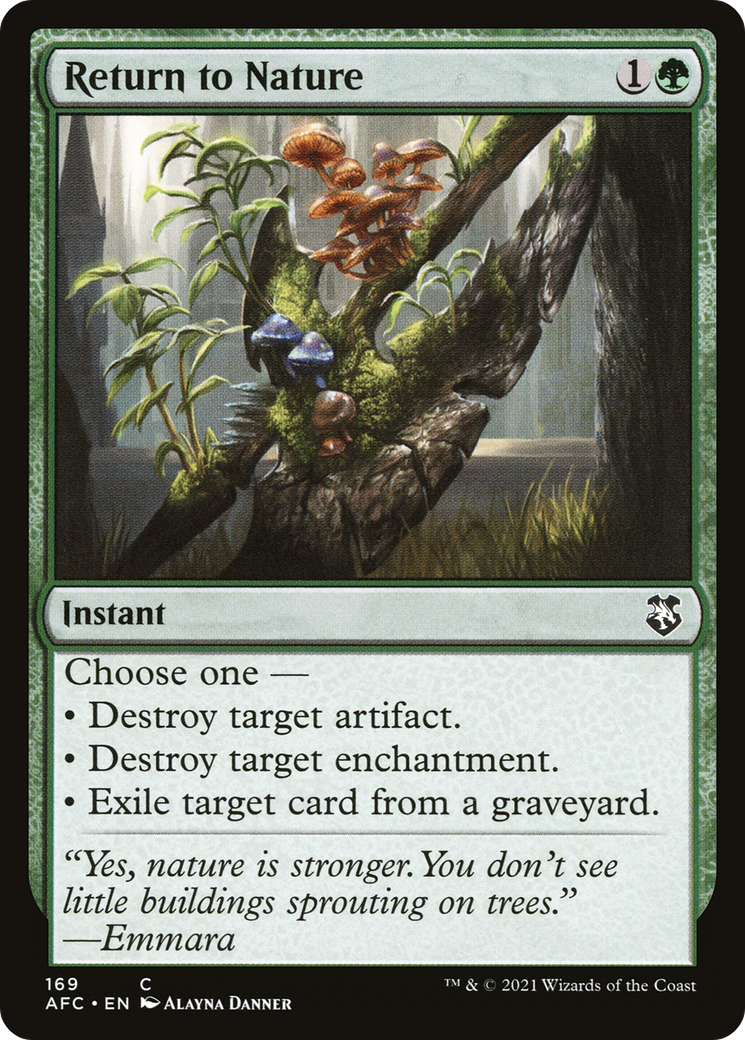 Return to Nature (AFC-169) - Adventures in the Forgotten Realms Commander