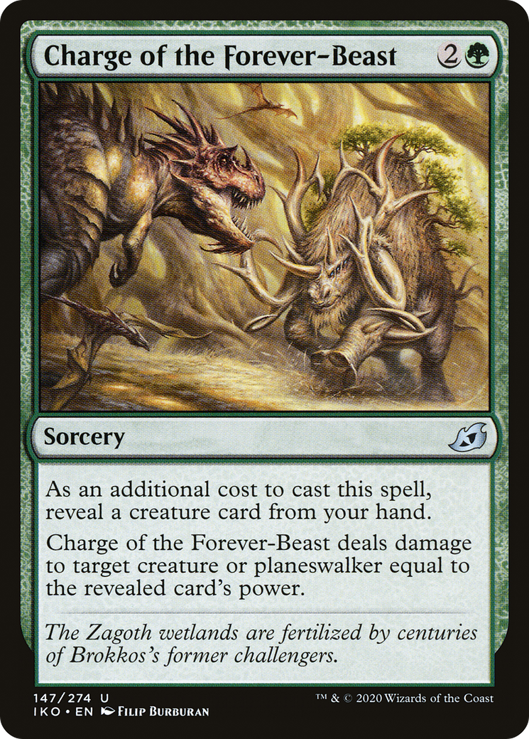 Charge of the Forever-Beast (IKO-147)  - Ikoria: Lair of Behemoths