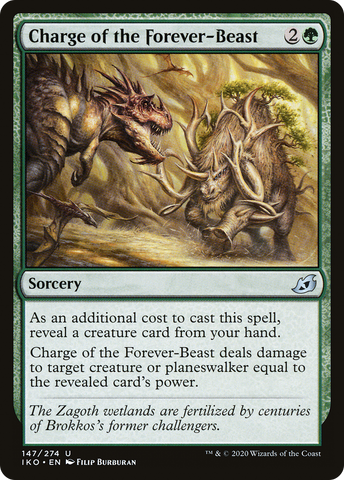 Charge of the Forever-Beast (IKO-147)  - Ikoria: Lair of Behemoths