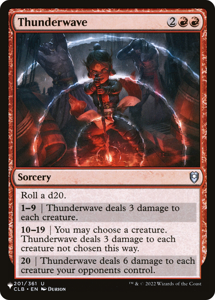 Thunderwave (LIST-CLB-201)  - The List